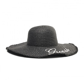 Velký černý slaměný klobouk. GUESS, eObuv, 966 Kč
