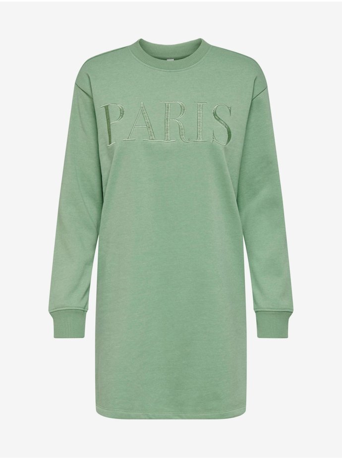 Světle zelené mikinové šaty. JDY, 599 Kč