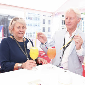 Ladislav Špaček se svou manželkou Evou.