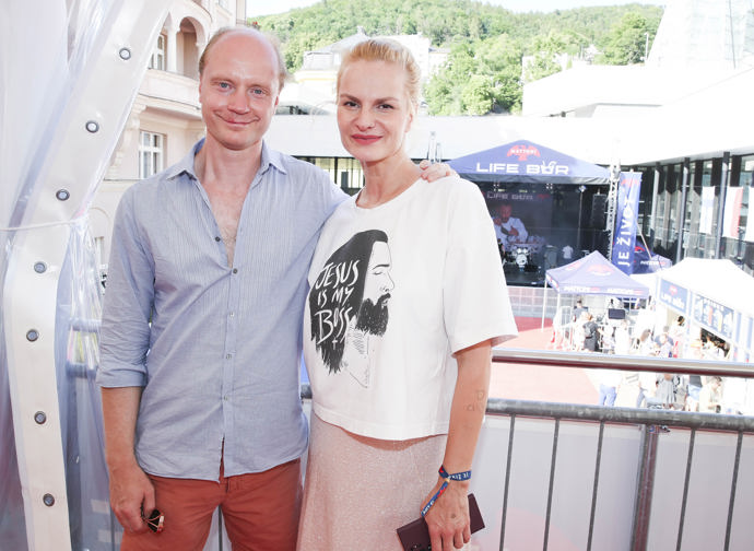 V Karlových Varech se Iva setkala také se svým kamarádem, hercem Janem Budařem.