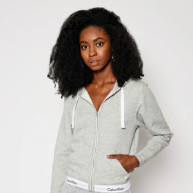 Šedá mikina s kapucí. CALVIN KLEIN, MODIVO, 1179 Kč