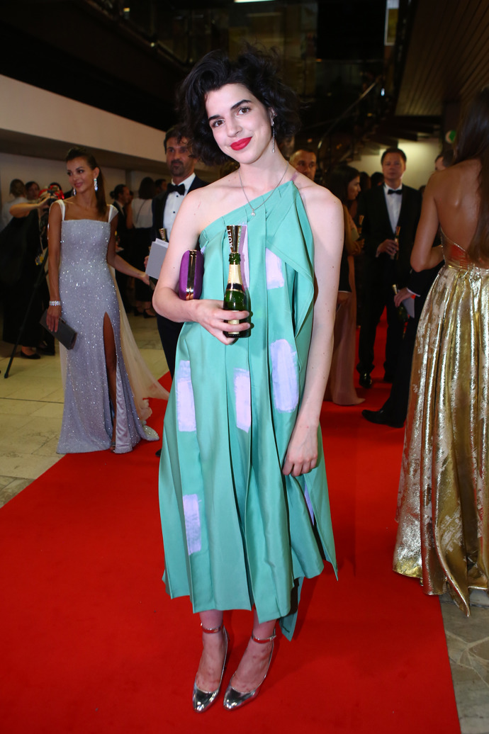 V minulých letech zazářila Antonie Formanová v Karlových Varech v mentolově zelené róbě.