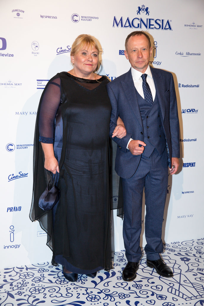 Herečka po boku svého manžela Ondřeje Malého na jednom z minulých předávání cen Český lev.
