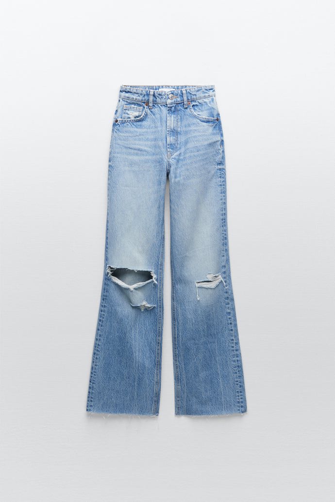 Široké džíny. Zara, 799 Kč