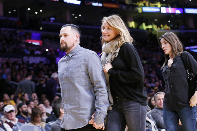 Cameron Diaz se svým manželem, o sedm let mladším hudebníkem Benji Maddenem.
