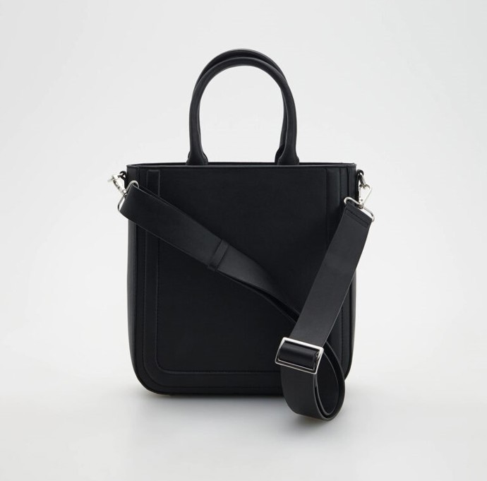 Černá koženková kabelka. RESERVED, 699 Kč