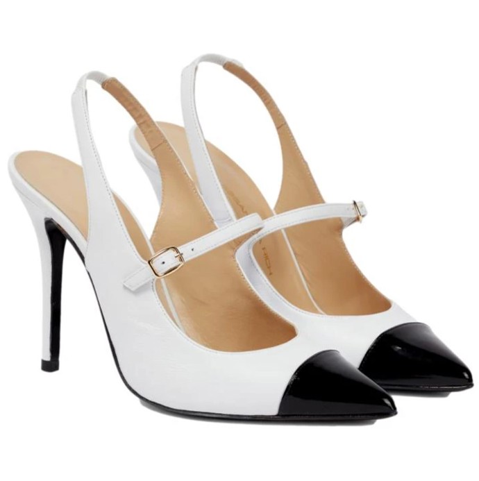 Slingback lodičky na jehlovém podpatku od Alessandry Rich, které nosí Kate Middleton. Mytheresa, 540 liber