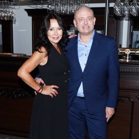 Heidi Janků s prezidentem soutěže Muž roku Davidem Novotným.