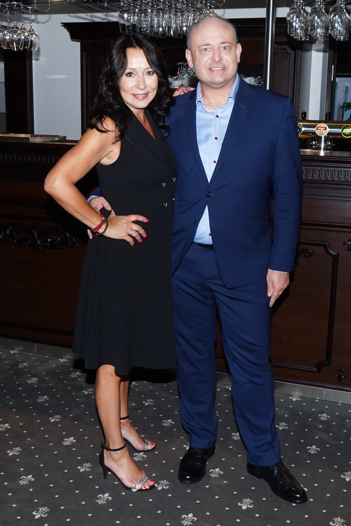 Heidi Janků s prezidentem soutěže Muž roku Davidem Novotným.