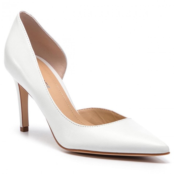 Bílé lodičky do špičky. SOLO FEMME, 1529 Kč