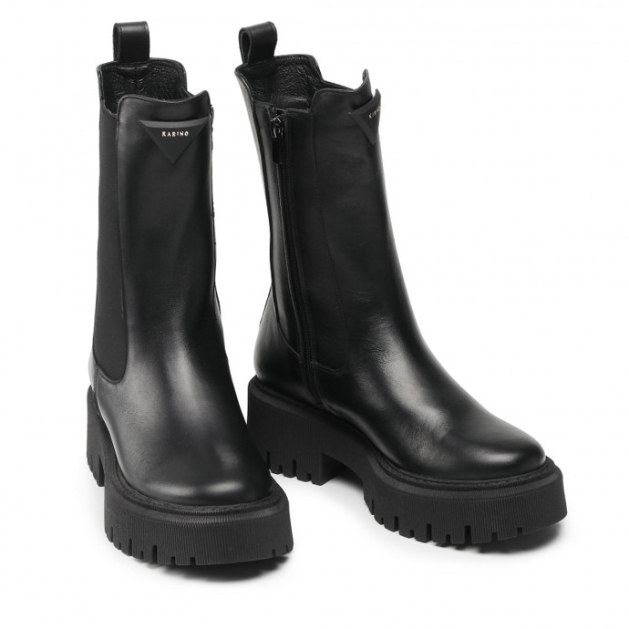 Černé polokozačky. KARINO, 2118 Kč