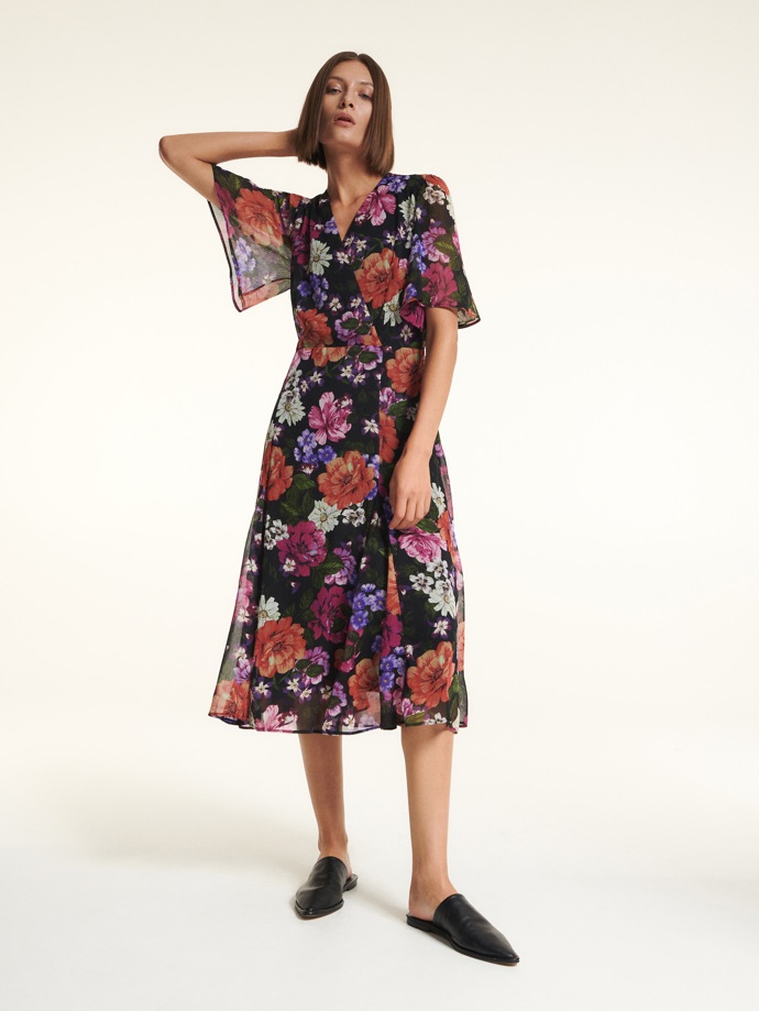 Šaty s květinovým vzorem. Reserved, 1099 Kč