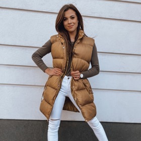 Hnědá dámská prošívaná vesta DStreet. BezvaSport, 1484 Kč