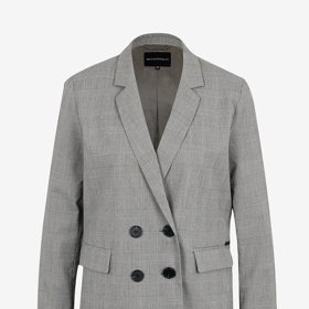 Světle šedé dámské kárované sako METROOPOLIS by ZOOT.lab, 1399 Kč