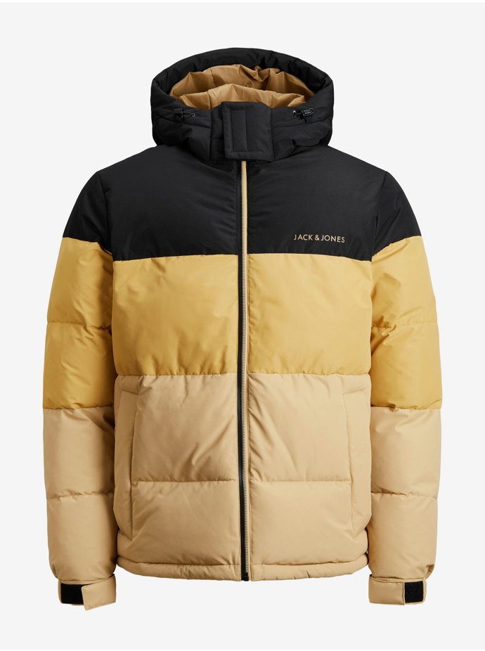 Černo-žlutá prošívaná bunda. Jack & Jones, 1749 Kč