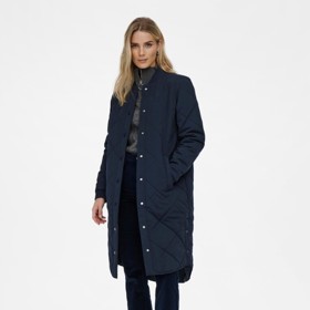 Tmavě modrá dlouhá prošívaná bunda JDY. ZOOT, 1049 Kč