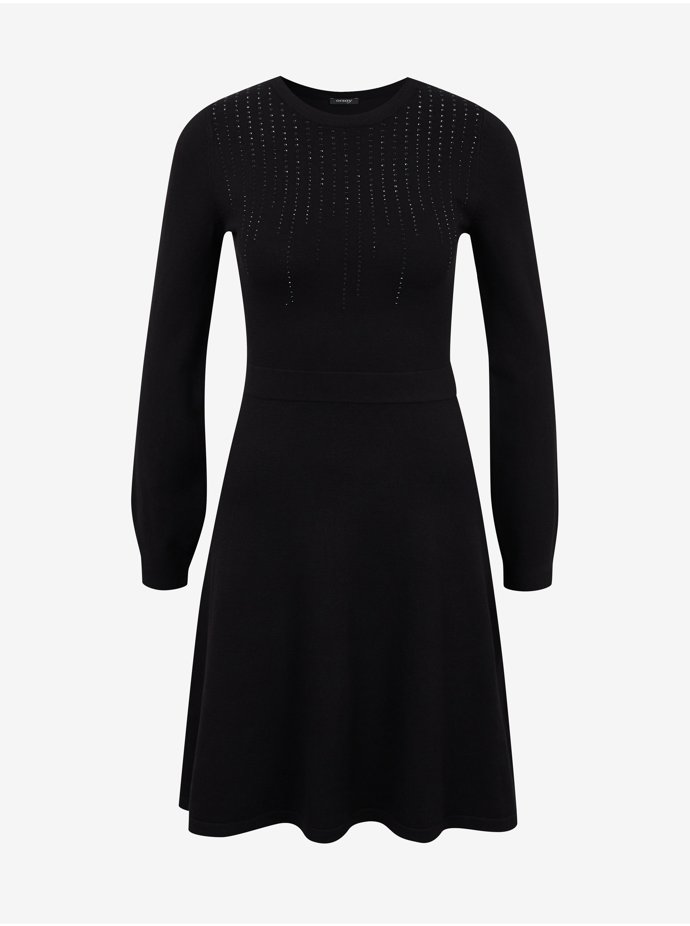 Černé svetrové šaty. ORSAY, 636 Kč