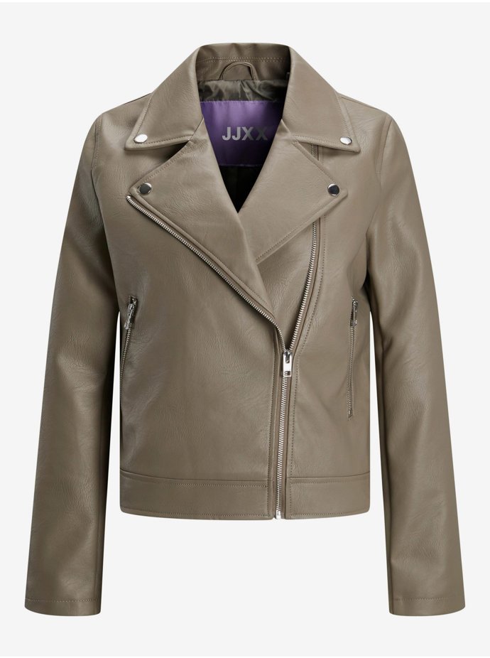 Béžový dámský koženkový křivák. JJXX, 1399 Kč