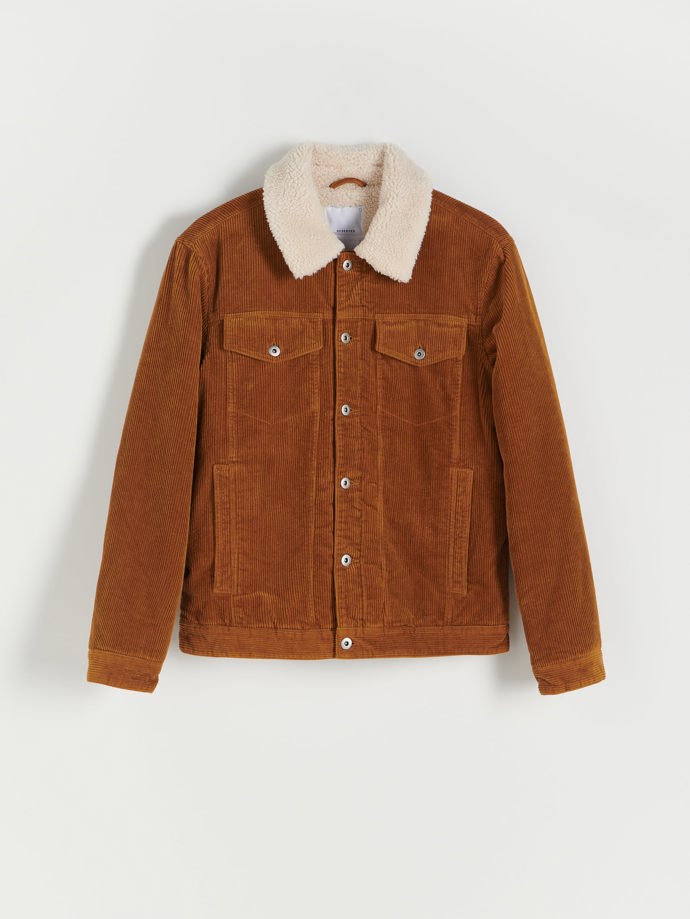 Manšestrová bunda s beránkem. RESERVED, 1599 Kč