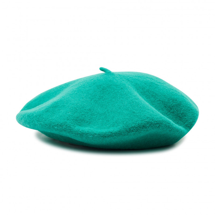 Tyrkysový baret. PIECES, 395 Kč