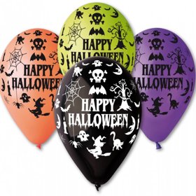 Barevné balónky udělají atmosféru na každé party, co teprve ty strašidelné. Vyzdobeno.cz, kus za 8 Kč