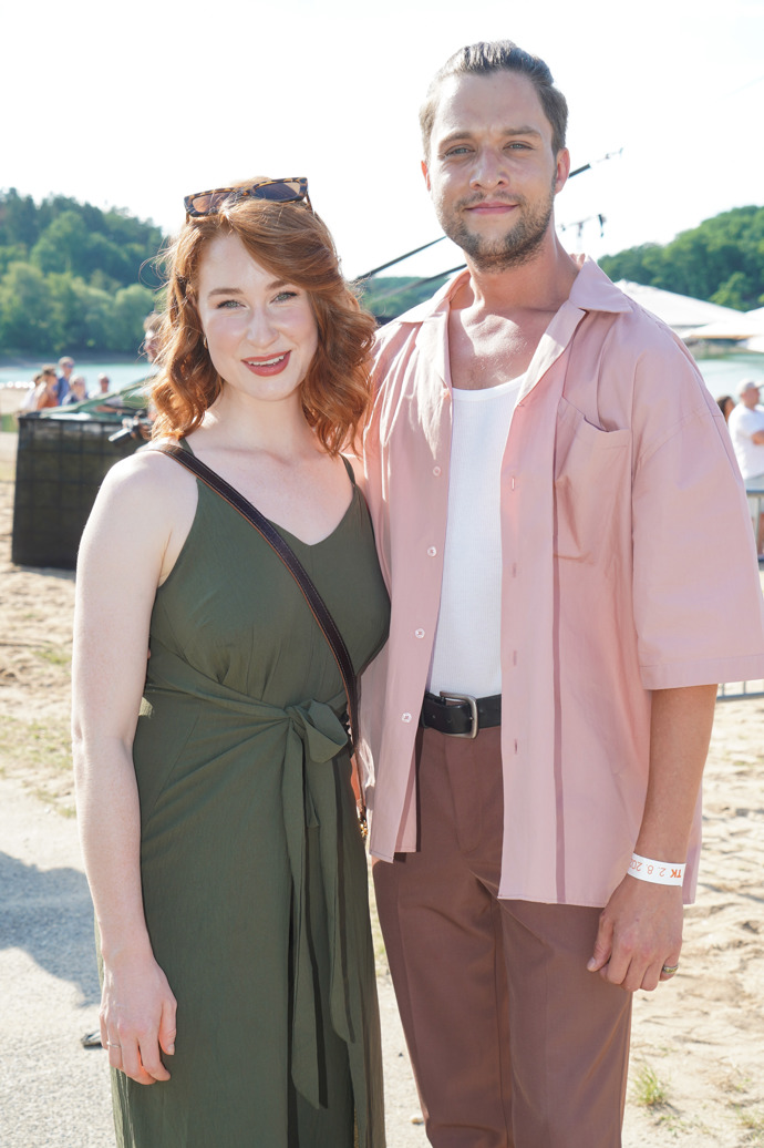 Natálie Halouzková s kolegou Janem Fantou.