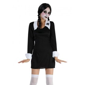 Wednesday Addams, děsivá holčička, kterou se pro jeden večer můžete stát taky. Partykostym.cz, 799 Kč