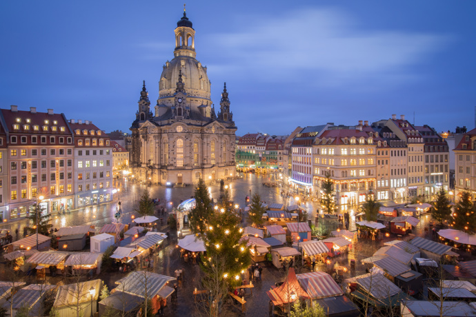 Tradice vánočních trhů v Drážďanech sahá až do roku 1434.