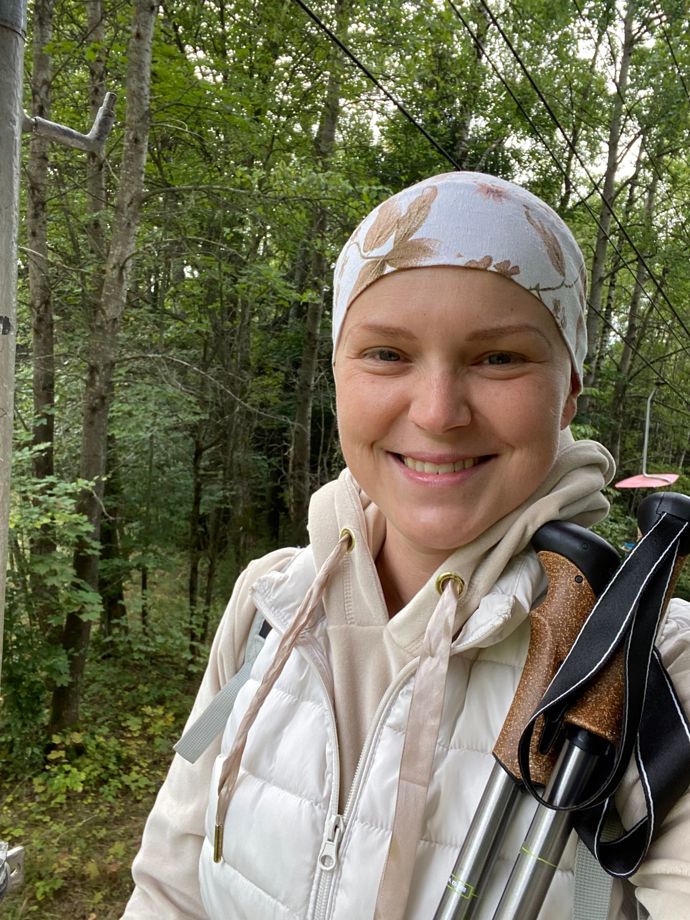 během léčby cytostatiky pomáhaly Hance vycházky do přírody, kde sbírala energii na další dávky.