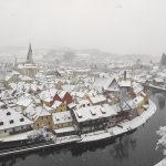 Pohádkovou atmosféru nabízí v zimě i Český Krumlov.