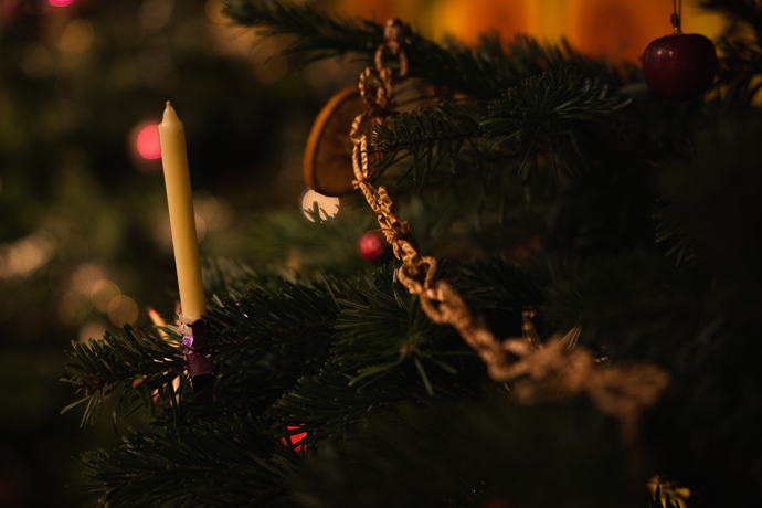 Na Moravě mezi ozdobami dominovalo sušené ovoce nebo ořechy.