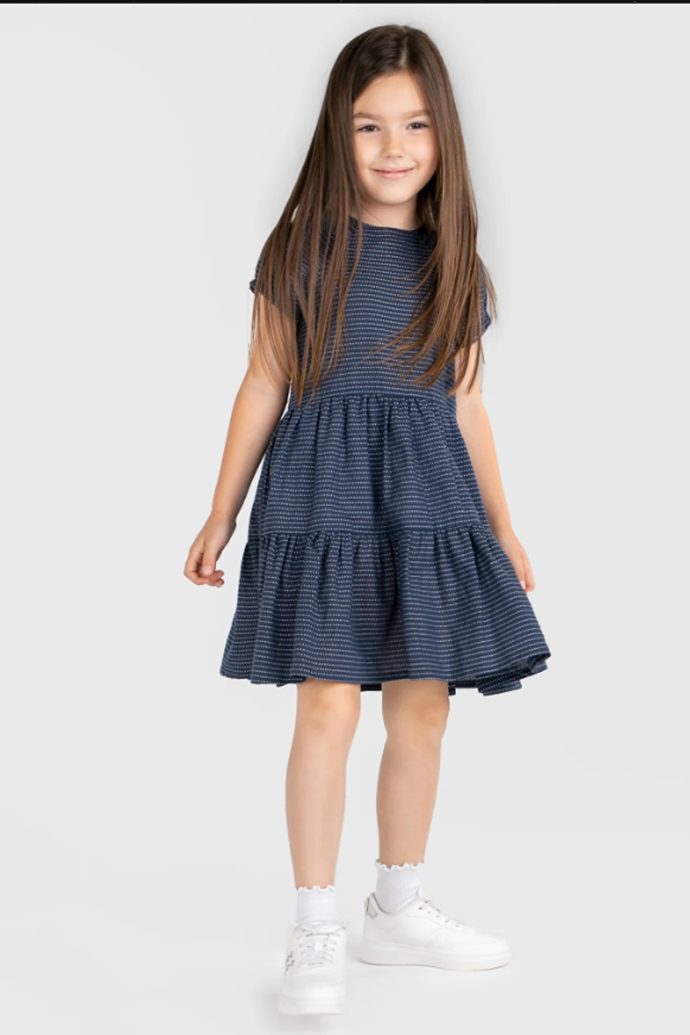 Tmavě modré šaty s krátkým rukávem. Coccodrillo, 569 Kč