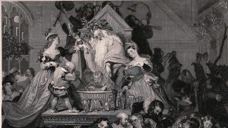 Viktoriánské vánoční hry: Lidé holdovali hořícímu alkoholu a pikantní hře na schovávanou