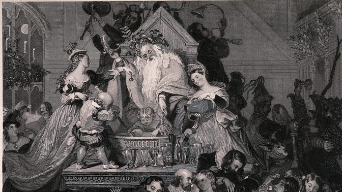 Vánoční večírky za časů královny Viktorie: Zapaloval se alkohol a schovka končila polibkem