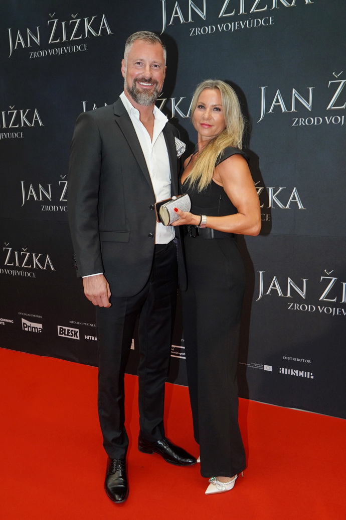 Silvie doprovodila Petra také na premiéru filmu Jan Žižka.