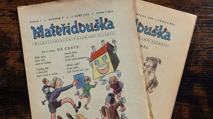 Na podzim 1948 to ještě bylo v duchu klasické Mateřídoušky, děti vítala škola.