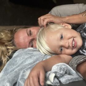 Vendula Pizingerová se synem Pepíčkem, který v říjnu oslaví šesté narozeniny. 