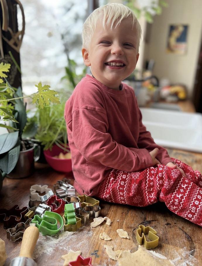 Z vánočního cukroví u malého Pepy nejvíc zabodovalo linecký slepovaný marmeládou. 