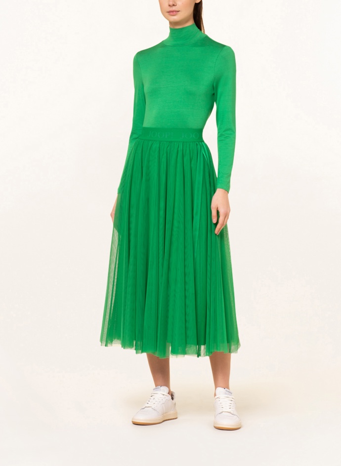 Tylová zelená sukně Joop, 5 100 Kč