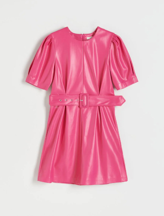 Koženkové mini šaty Reserved, 399 Kč