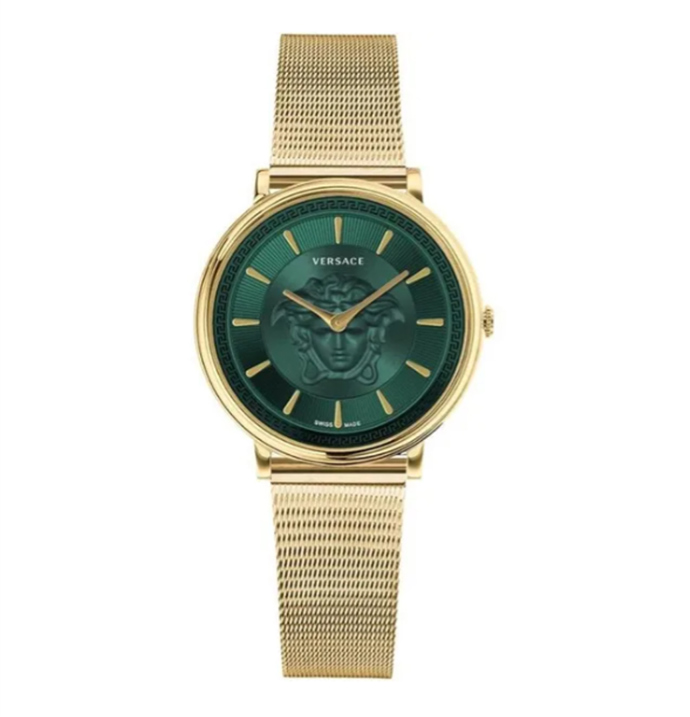 Hodinky Versace se zeleným ciferníkem, 7 578 Kč