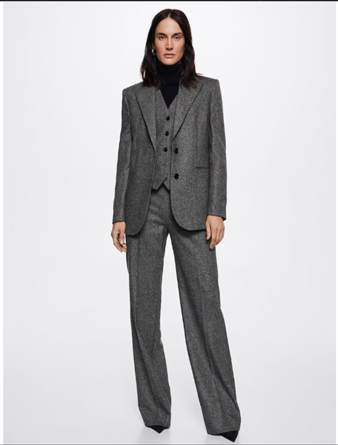 Kalhoty se sklady v pase. Mango, 1 499 Kč