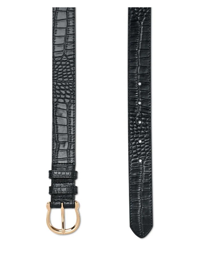 Strukturovaný kožený pásek. Tchibo, 399 Kč