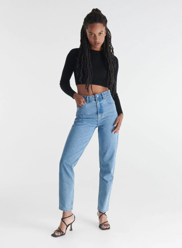 Džíny mom s vysokým pasem. Reserved, 299 Kč