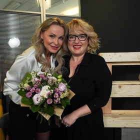 Herečka Mariana Slováková si s moderátorkou Miluší Bittnerovou skvěle rozuměla.