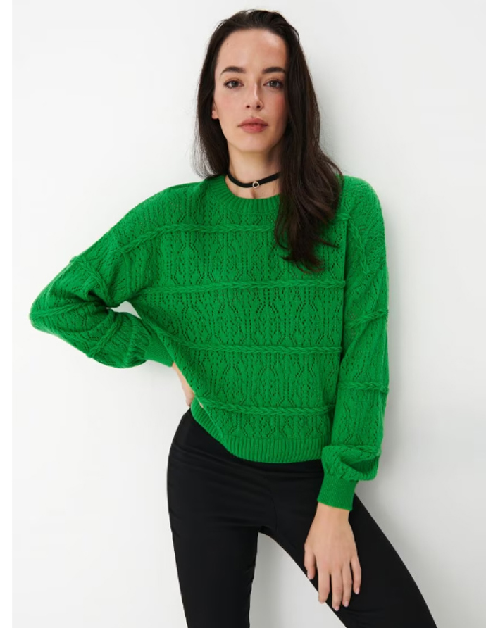 Tmavě zelený svetřík. Mohito, 899 Kč