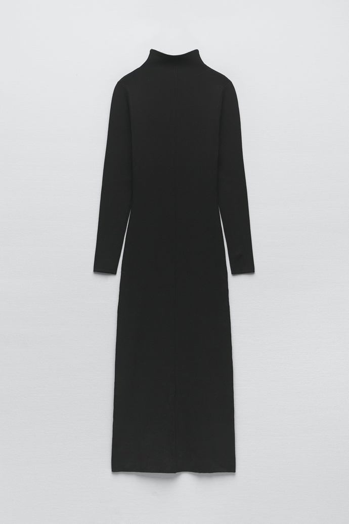 Dlouhé úpletové šaty ZARA, 999 Kč