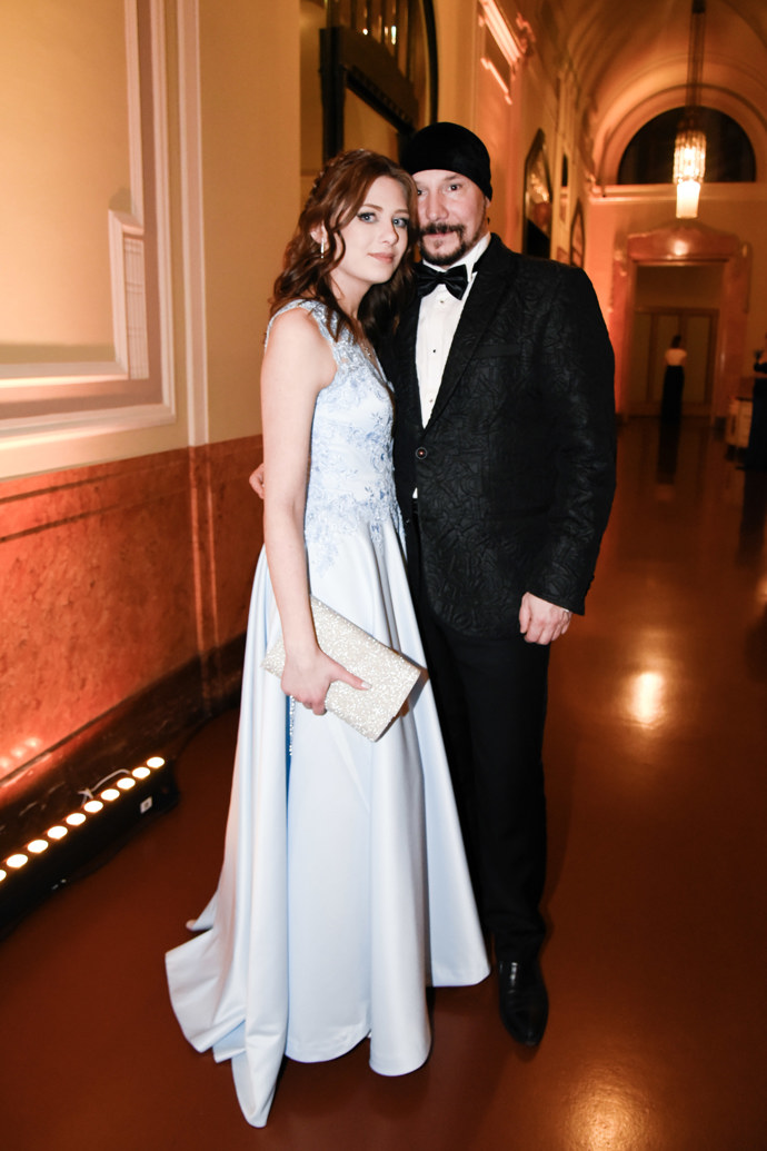 Bohuš Matuš vyvedl začátkem roku 2023 manželku Lucii na ples.