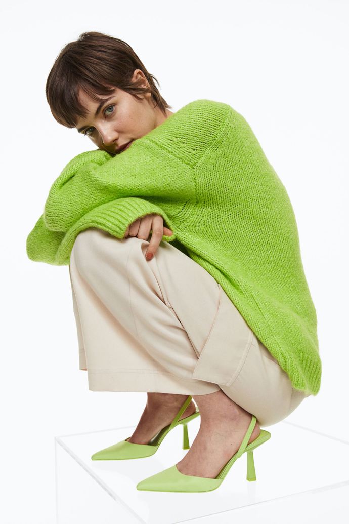 Neonově zelené střevíčky. H&M, 899 Kč