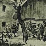 Medvěd patří mezi nejstarší masopustní masky. Symbolizuje sílu. Jeho úkolem je zatančit si v každé chalupě s ženami a dívkami. Tímto způsobem jim měl zajistit potomstvo. 